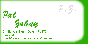 pal zobay business card